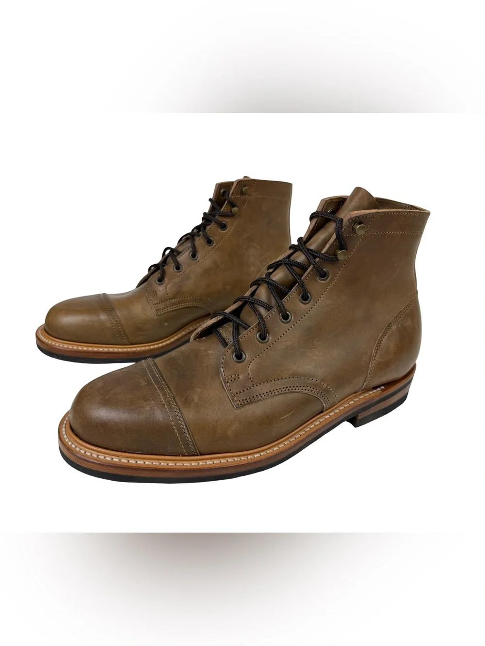 Truman Boot Co Leather Cap Toe Men’s 12 Boot Eugene Sole Excellent